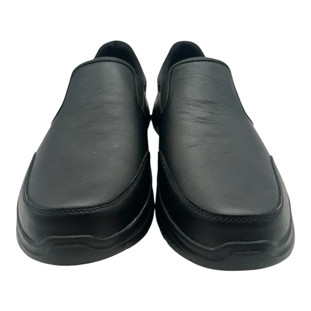 Skechers Work Advantage SR Bronwood Shoes Mens Sz 10 Back‎ Leather Slip On 77071